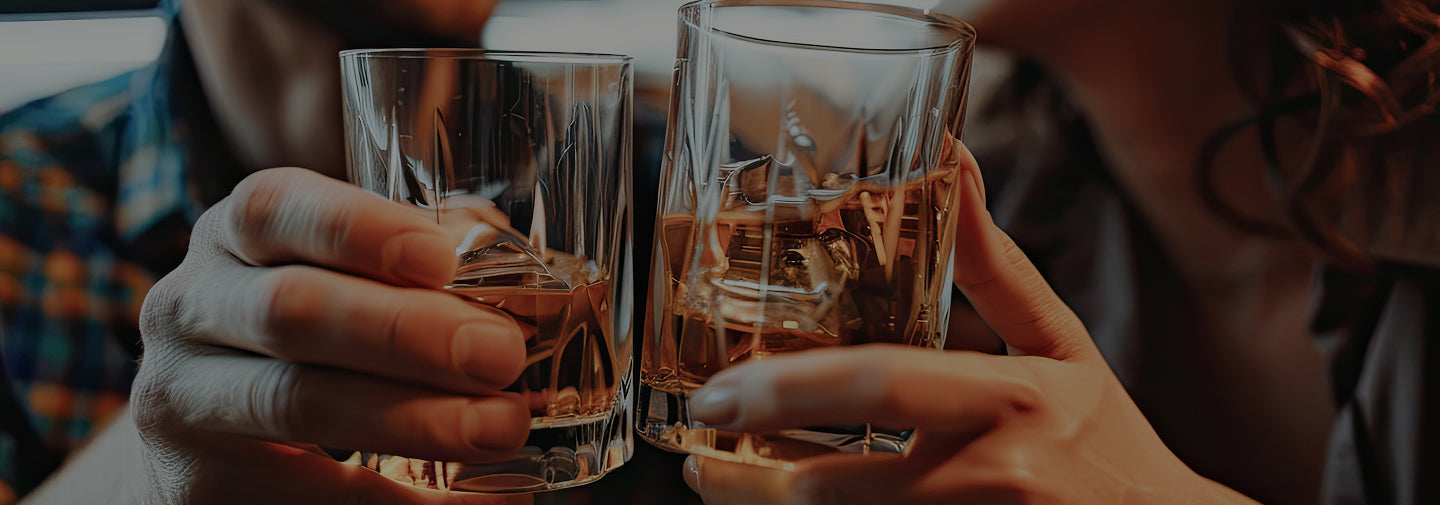 Rum and whisky background